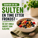 Derfor er du sulten en time etter frokost &ndash; og det enkle grepet som hjelper