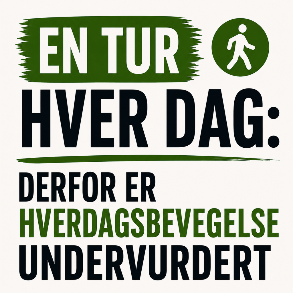 Person på tur langs en sti ute i naturen – daglig bevegelse som et enkelt steg mot bedre helse